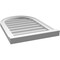 Ekena Millwork Round Top Surface Mount PVC Gable Vent w/ 2"W x 2"P Brickmould Sill Frame, 18"W x 26"H GVPRT18X2603SN - alternate 2